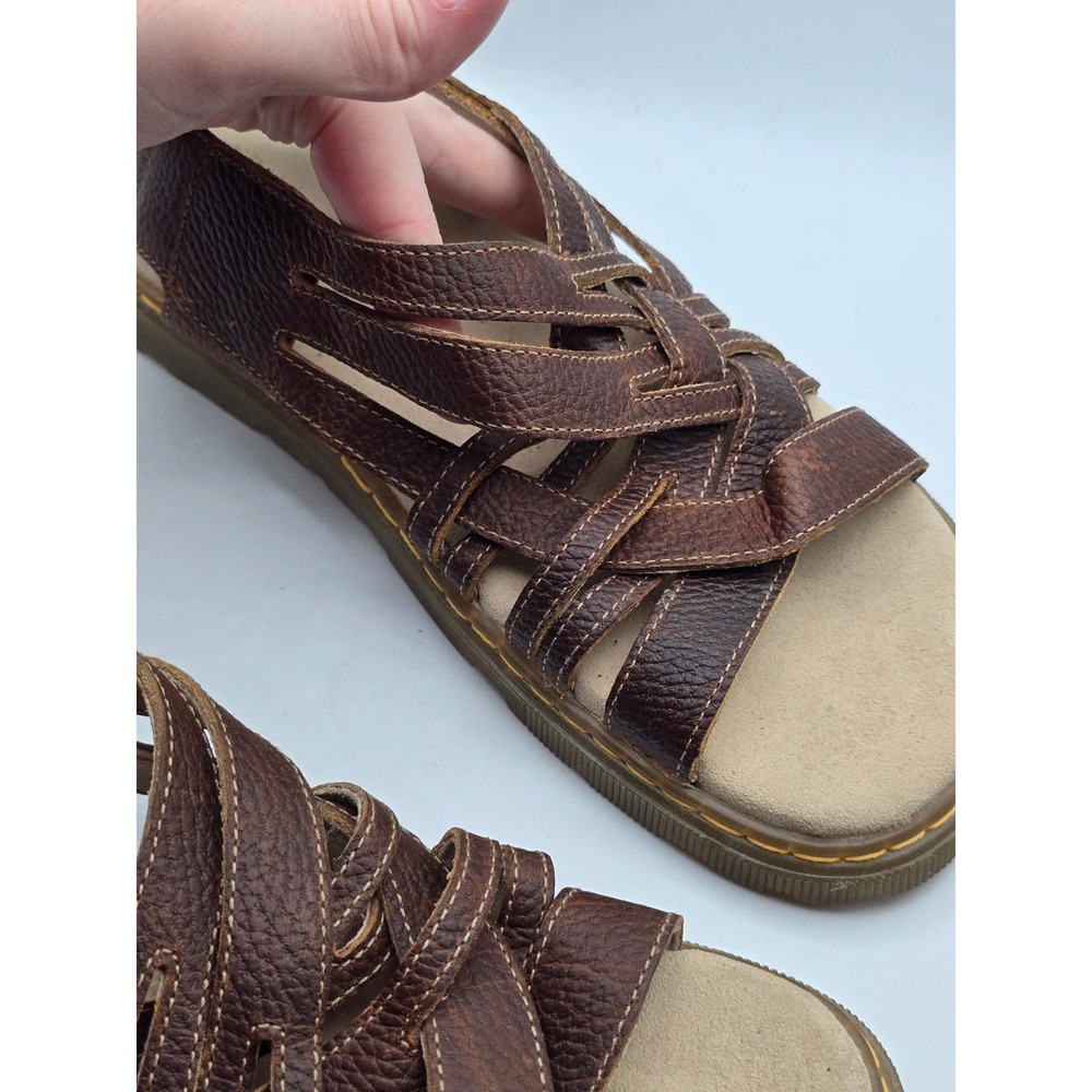 Vintage Y2K Dr. Martens Lula Fisherman Sandals Brown Leather Mens 11 Rare Chunky - Picture 12 of 12